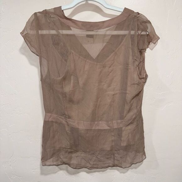 Jonathan Martin Mauve Silk Top - Picture 4 of 5